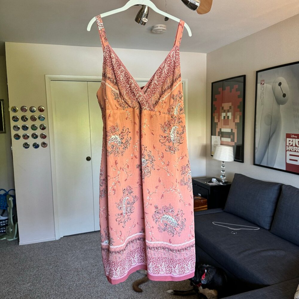 J.Jill Light Pink Floral Summer dress